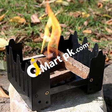 Solid Fuel Stove With 46 Tablets Ultralight Folding Pocket For Camping & Hiking - Imported From Uk